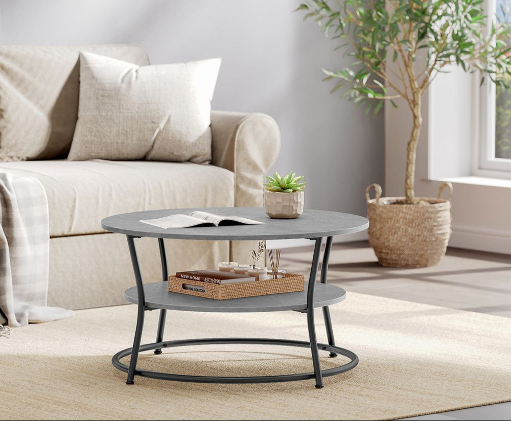 Round coffee table set